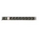 Gembird EG-PDU-014-C14 unidad de distribución de energía (PDU) 8 salidas AC 1U Negro